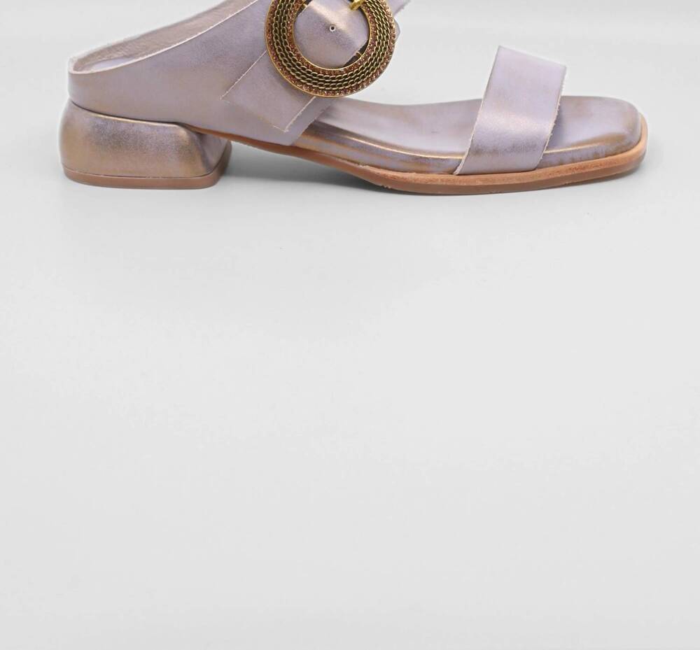 NEW ANTELOPE women's lily leather buckle sandals in aqua